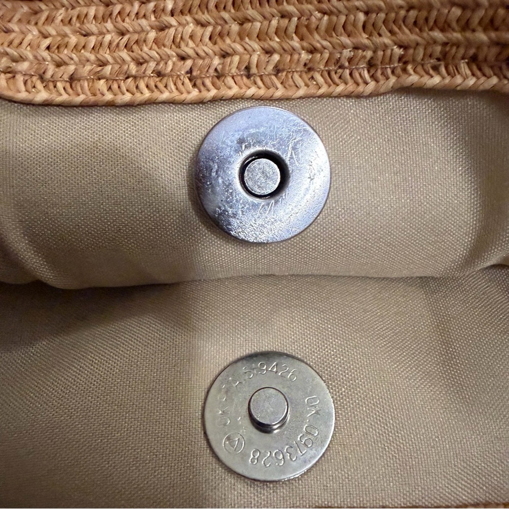PRITZI/Orange & Tan/ Bohemian-Summer Woven Handbag - Picture 8 of 15